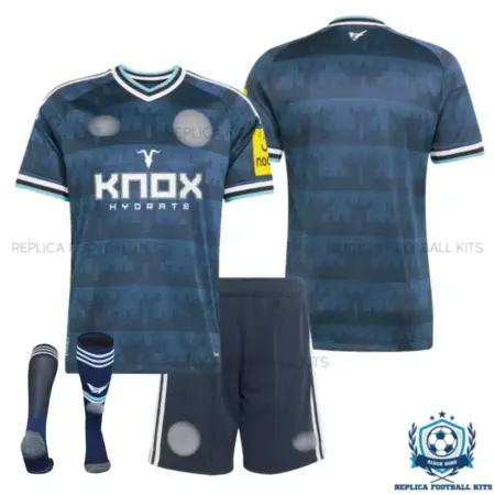 Newcastle Away Kid Replica Football Kit 2026/27 - over view with socks