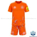 Newcastle Orange Goalkeeper Kid Replica Football Kit 2026/27 - frontview