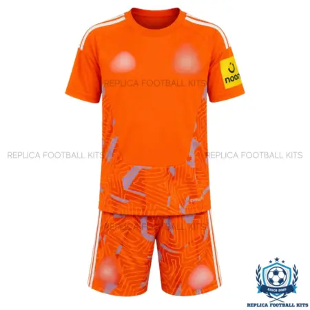 Newcastle Orange Goalkeeper Kid Replica Football Kit 2026/27 - frontview