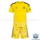 Newcastle Yellow Goalkeeper Kid Replica Football Kit 2026/27 - overview