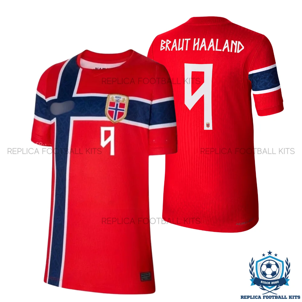Norway World Cup 2026 BRAUT HAALAND 9 Home Men Replica Football Shirt - overview