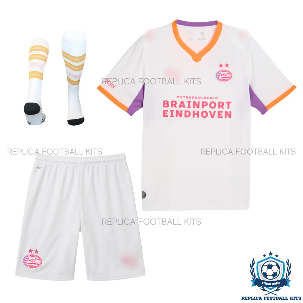 PSV Eindhoven Away Kid Replica Football Kit 2026/27 - front view