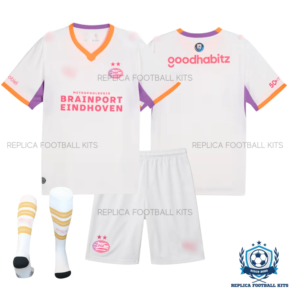 PSV Eindhoven Away Kid Replica Football Kit 2026/27 - overview