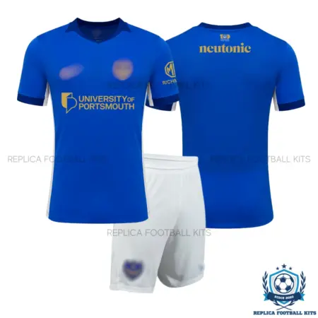 Portsmouth Home Kid Replica Football Kit 2026/27 - overview
