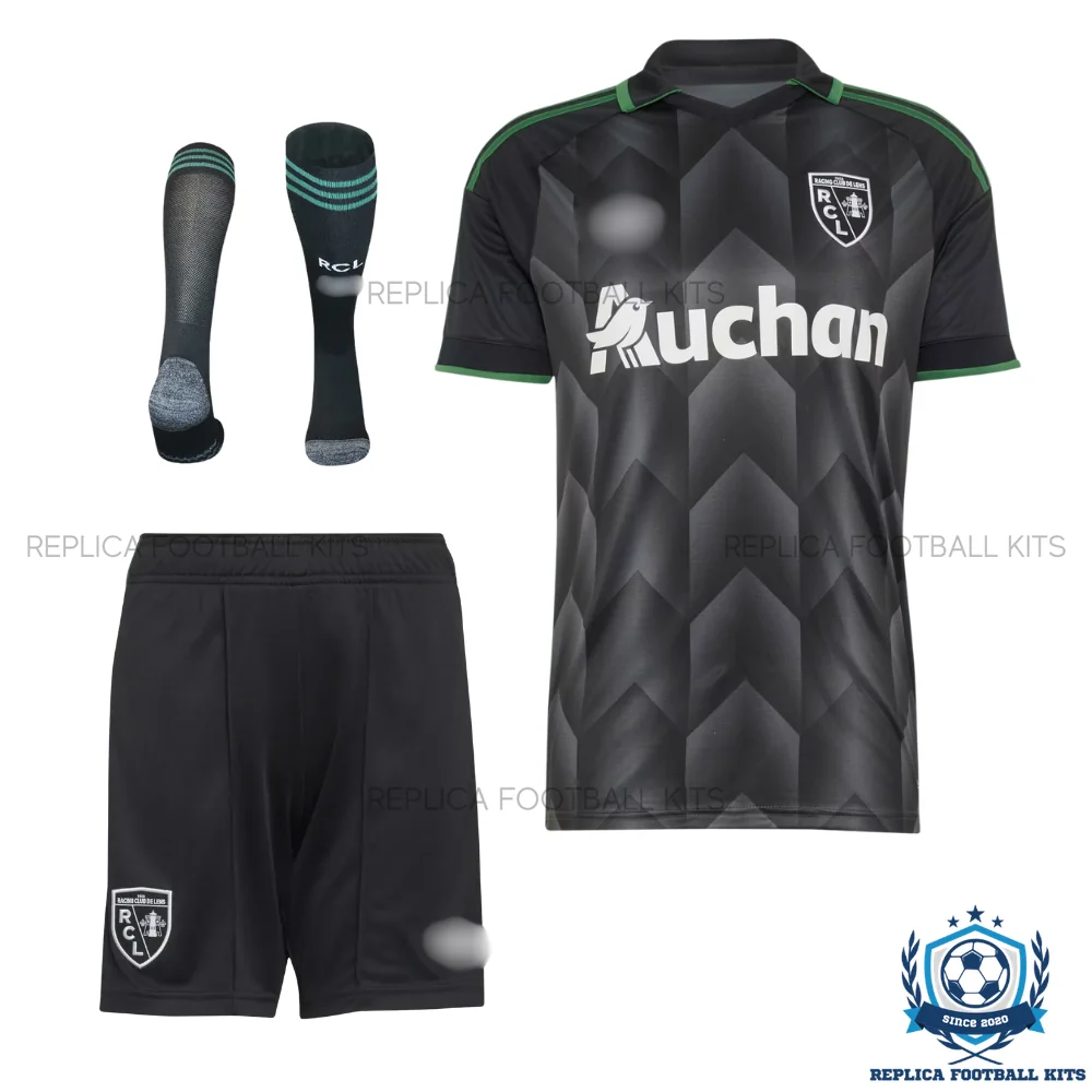 RC Lens Away Kid Replica Football Kit 2026/27 - front view