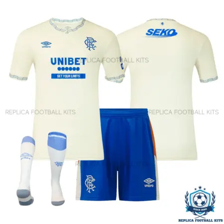 Rangers Away Kid Replica Football Kit 2026/27 - overview