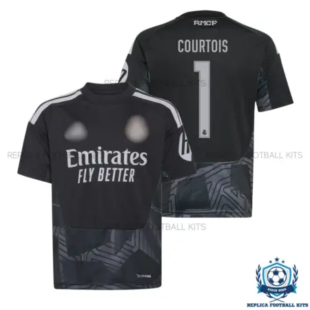 Real Madrid COURTOIS 1 Goalkeeper Men Replica Football Shirt 2026/27 - overview