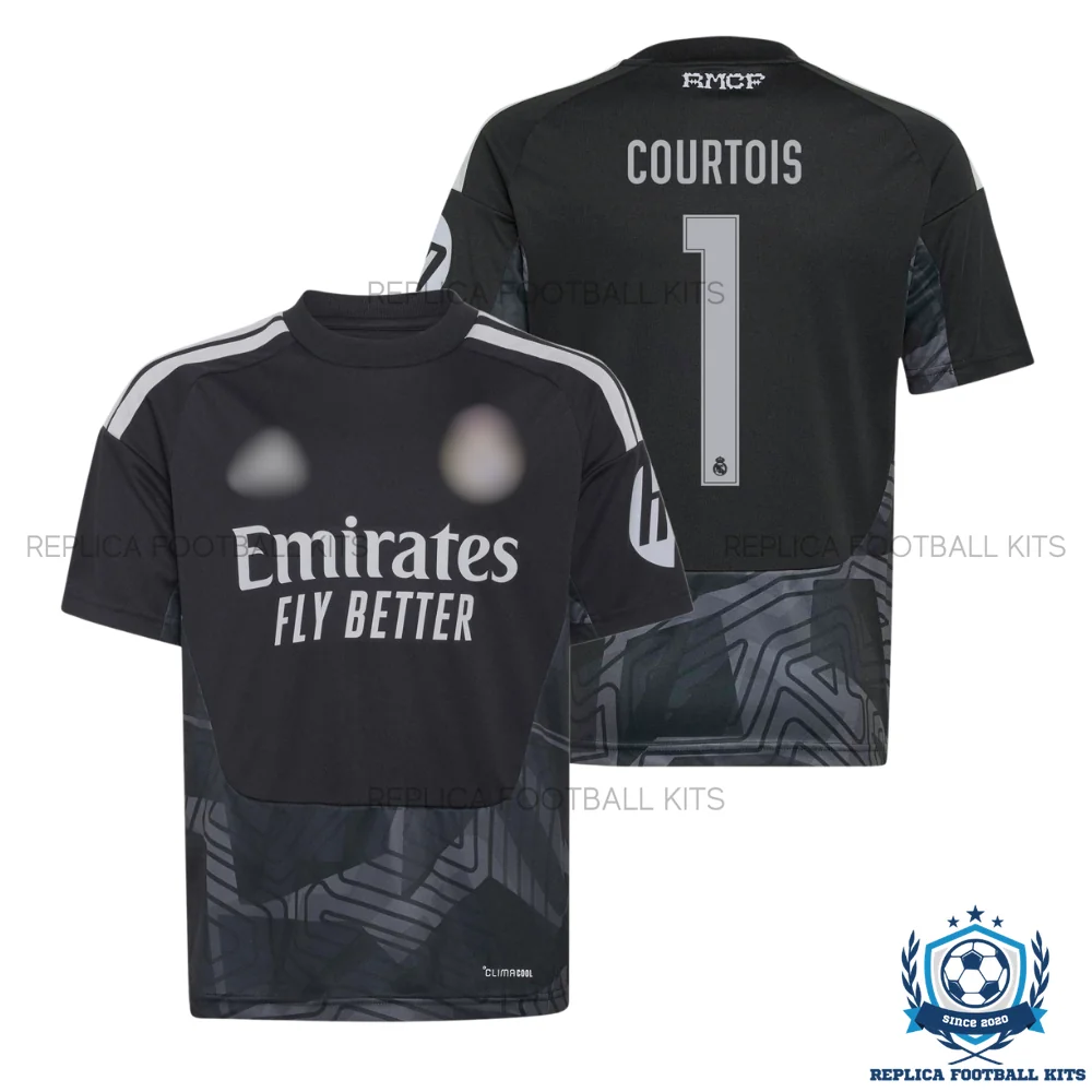 Real Madrid COURTOIS 1 Goalkeeper Men Replica Football Shirt 2026/27 - overview