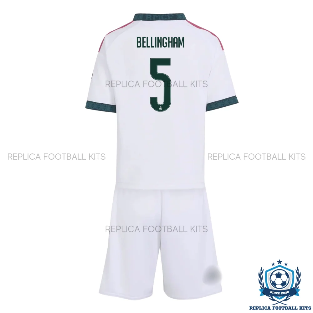 Real Madrid BELLINGHAM 5 Home Kid Replica Football Kit 2026/27 - back view