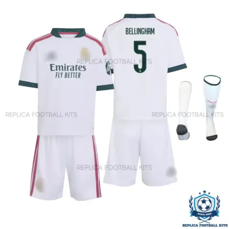Real Madrid BELLINGHAM 5 Home Kid Replica Football Kit 2026/27 - overview