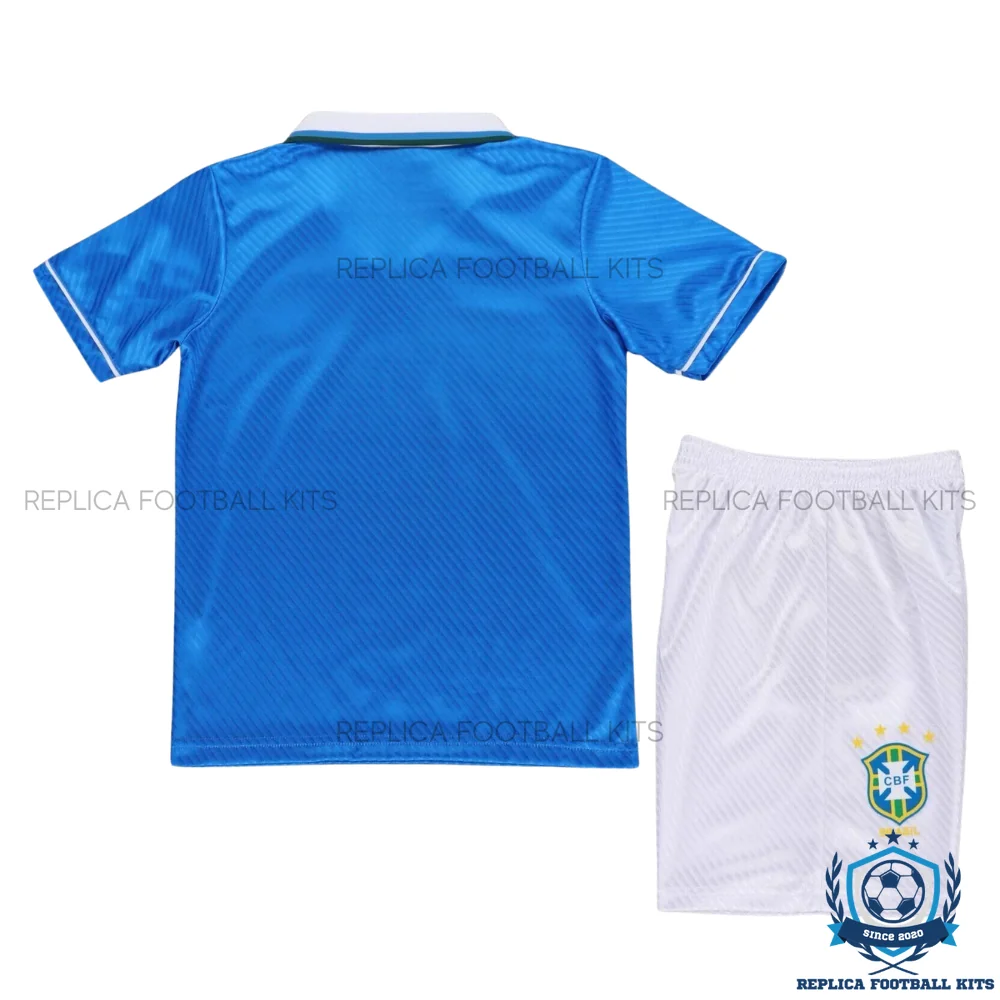 Retro Brazil Away Kid Replica Football Kit 1994 - back view