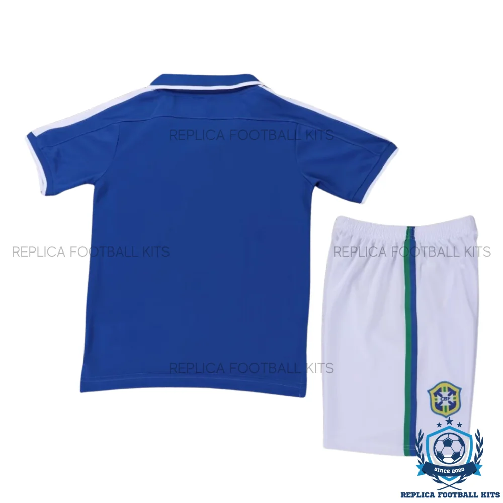 Retro Brazil Away Kid Replica Football Kit 1997 - back view