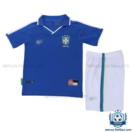Retro Brazil Away Kid Replica Football Kit 1997 - overview