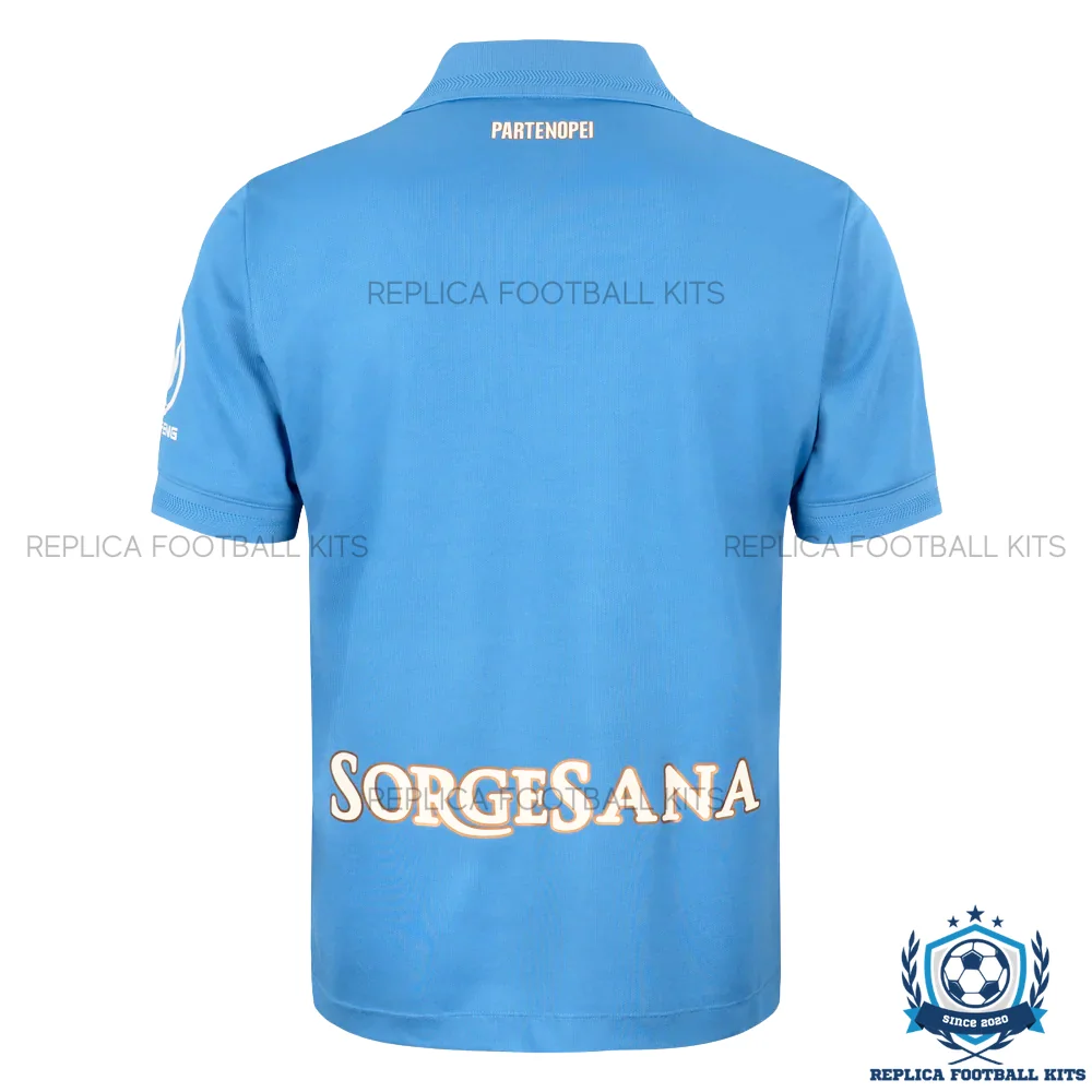 SSC Napoli Home Men Replica Football Shirts 2026/27 - back view