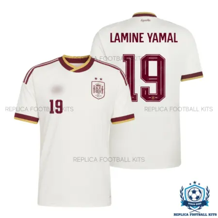 Spain FIFA World Cup Champion 2026 LAMINE YAMAL 19 Away Men Replica Football Shirt - overview