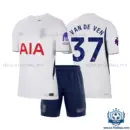 Tottenham Hotspur VAN DE VEN 37 Home Kid Replica Football Kit 2026/27 - overview