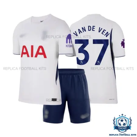 Tottenham Hotspur VAN DE VEN 37 Home Kid Replica Football Kit 2026/27 - overview