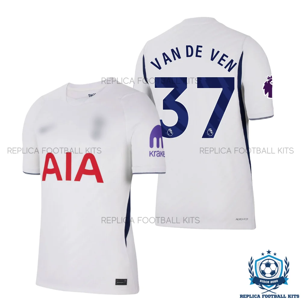 Tottenham Hotspur VAN DE VEN 37 Home Men Replica Football Shirt 2026/27 - overview