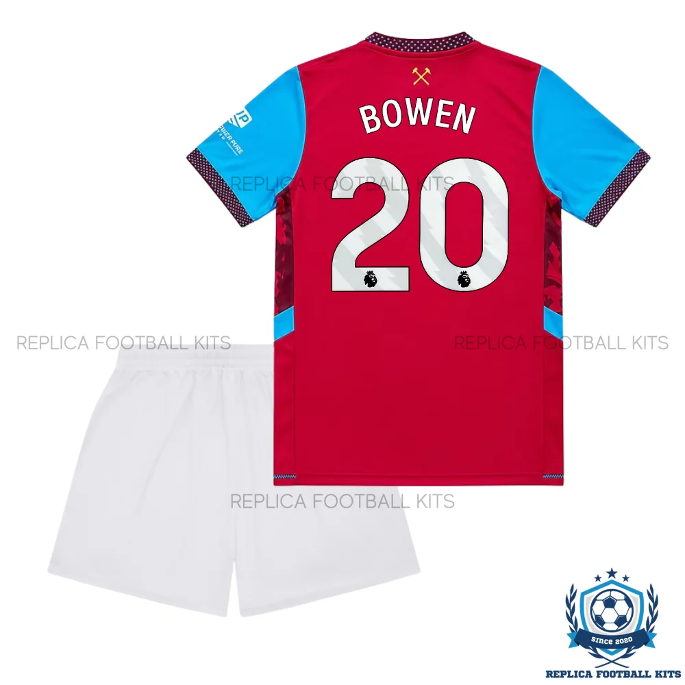 West Ham BOWEN 20 Home Kid Replica Football Kit 2026/27 - back view
