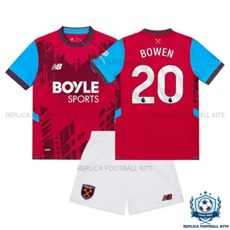West Ham BOWEN 20 Home Kid Replica Football Kit 2026/27 - overview
