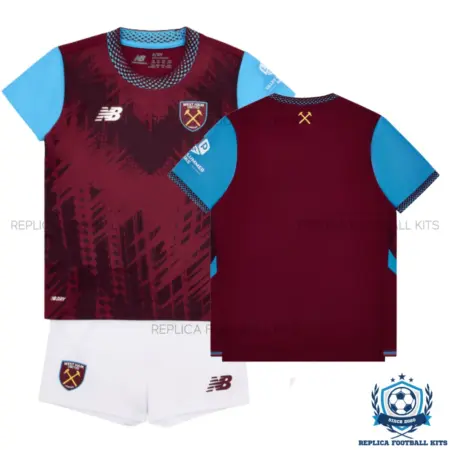 West Ham Home Kid Replica Football Kit 2026/27 - overview