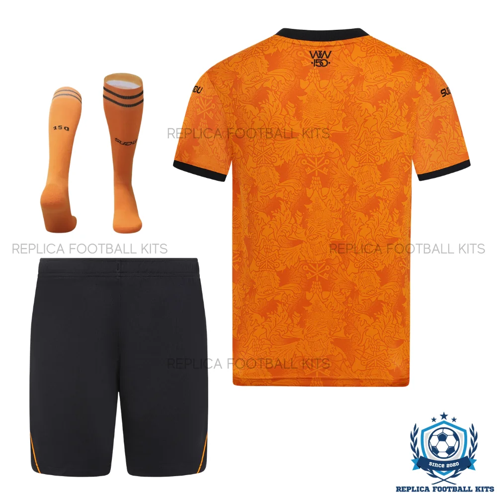 Wolves Home Kid Replica Football Kit 2026/27 - back view
