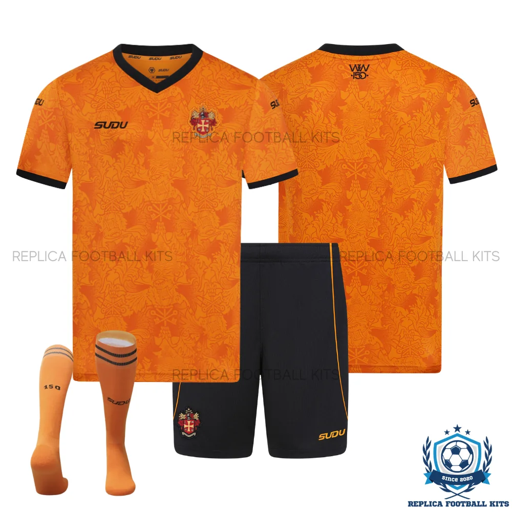Wolves Home Kid Replica Football Kit 2026/27 - overview
