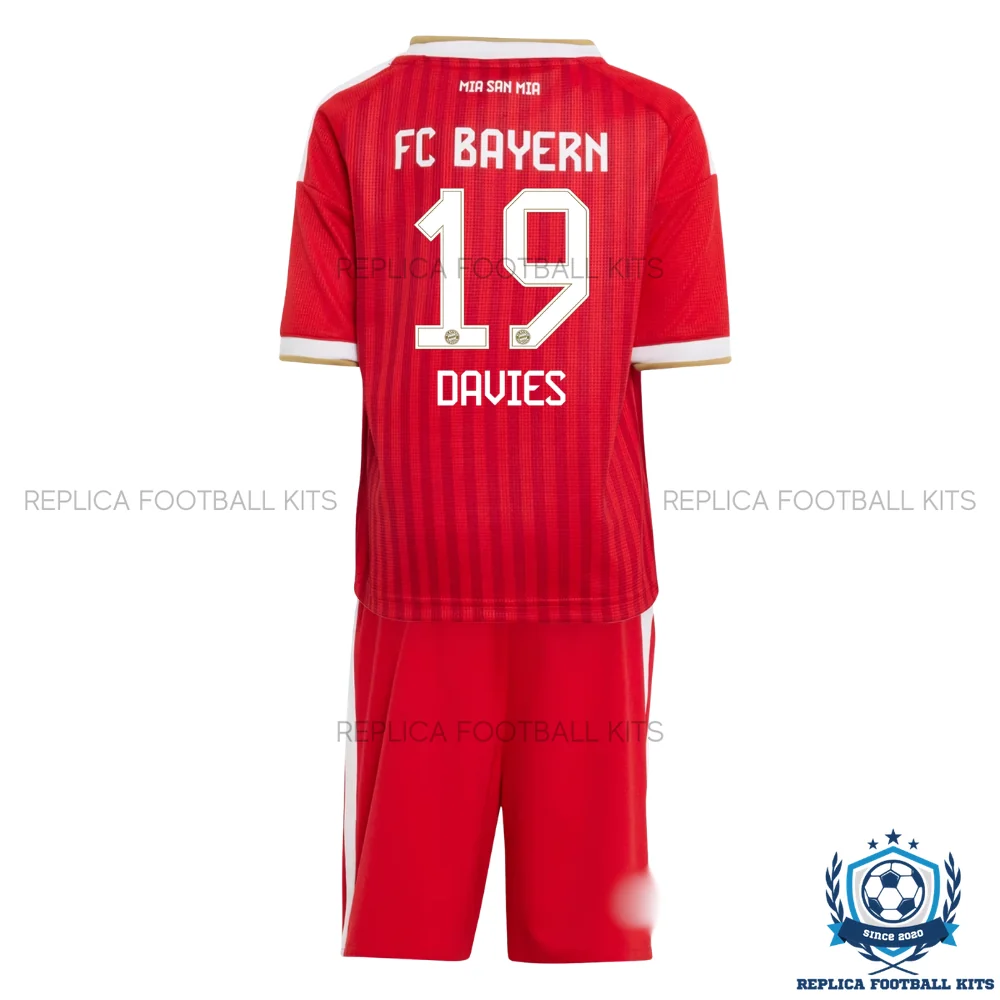 Bayern Munich DAVIES 19 Home Kid Replica Football Kit 2026/27 - back view