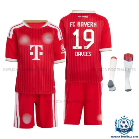 Bayern Munich DAVIES 19 Home Kid Replica Football Kit 2026/27 - overview