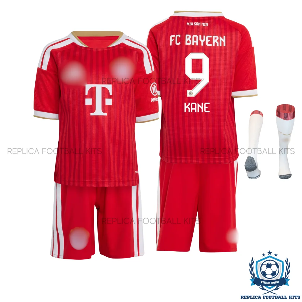 Bayern Munich KANE 9 Home Kid Replica Football Kit 2026/27 - overview