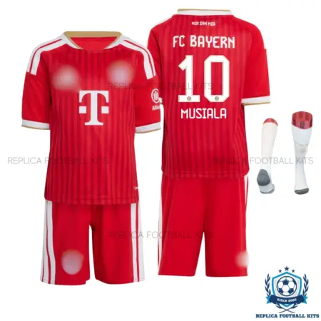 Bayern Munich MUSIALA 10 Home Kid Replica Football Kit 2026/27 - overview