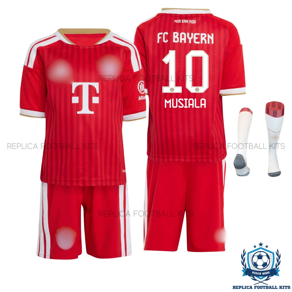 Bayern Munich MUSIALA 10 Home Kid Replica Football Kit 2026/27 - overview