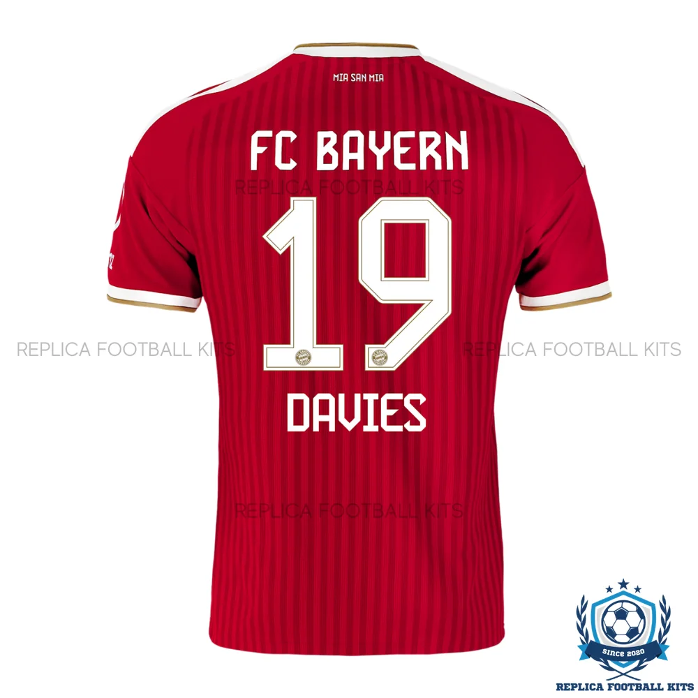 Bayern Munich DAVIES 19 Home Men Replica Football Shirt 2026/27 -back view