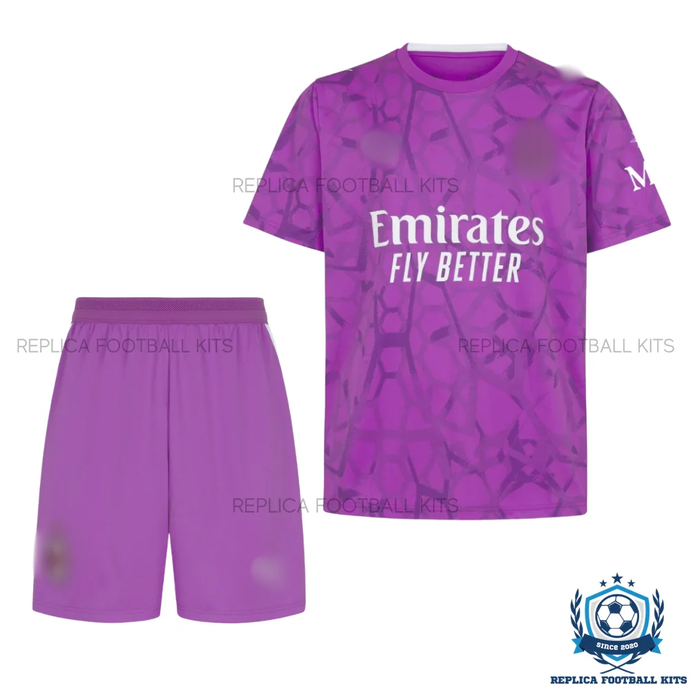 AC Milan Purple Goalkeeper Kid Replica Football Kit 2026/27 - front view