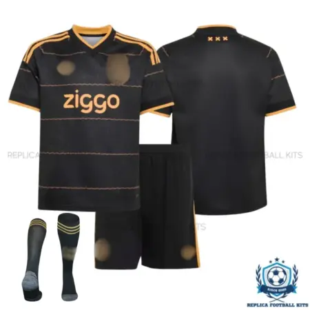 Ajax Away Kid Replica Football Kit 2026/27 - overview with socks