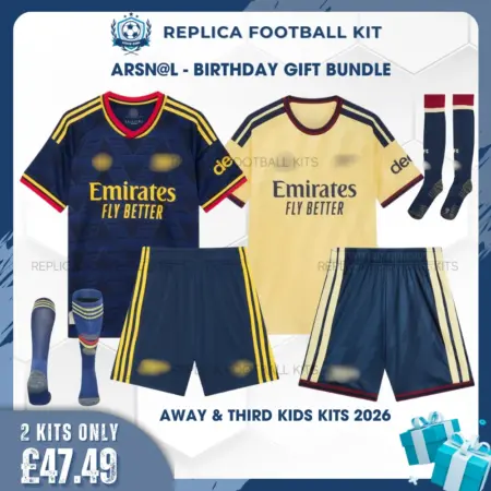 Arsn@l 2026/27 Full Kit Gift Set - Away and Third Kid Replica Football Kits