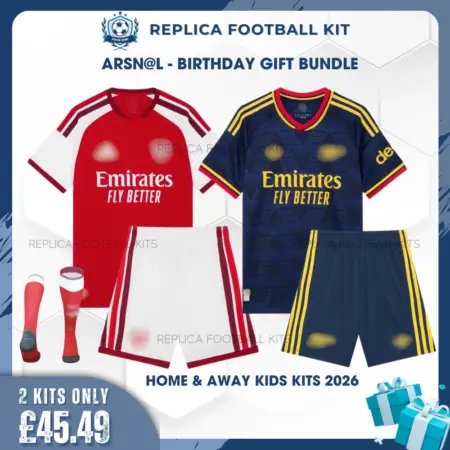Arsn@l 2026/27 Full Kit Gift Set - Home and Away Kid Replica Football Kits