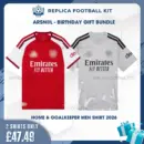Arsn@l 2026/27 Full Shirt Gift Set - Home and Goalkeeper Men Replica Football Shirts