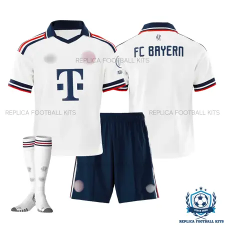 Bayern Munich Away Kid Replica Football Kit 2026/27 - overview with socks