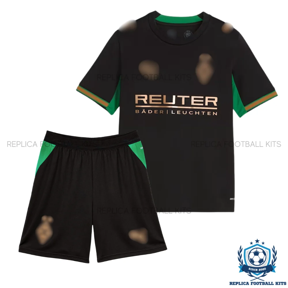 Borussia Mönchengladbach Away Kids Replica Football Kit 2026/27 - front view