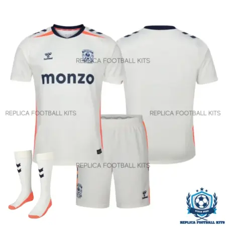 Coventry City Away Kid Replica Football Kit 2026/27 - overview with socks