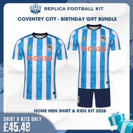 Coventry City 2026/27 Full Kit Gift Set - Home Dad Shirt & Son Kit