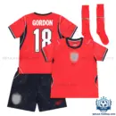 England World Cup 2026 GORDON 18 Away Kid Replica Football Kit - overview