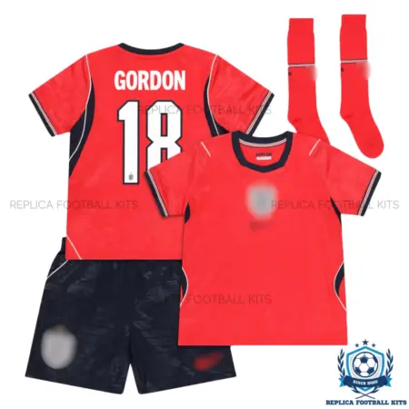 England World Cup 2026 GORDON 18 Away Kid Replica Football Kit - overview