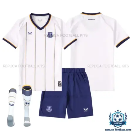 Everton Away Kid Replica Football Kit 2026/27 - overview with socks