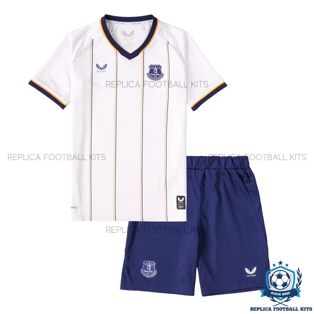 Everton Away Kid Replica Football Kit 2026/27 - front view