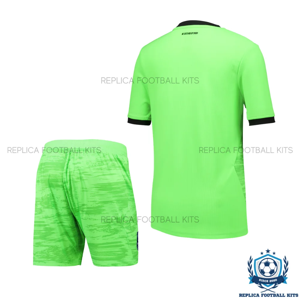 Everton Green Goalkeeper Kid Replica Football Kit 2026/27 - back view