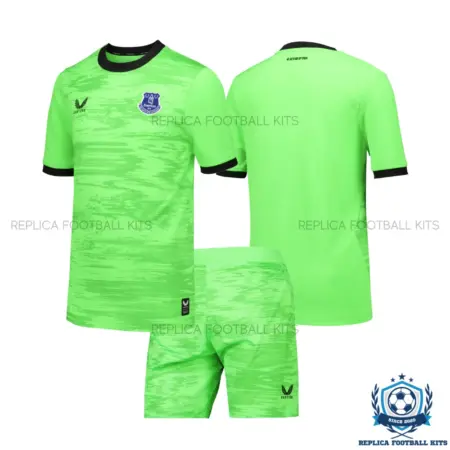 Everton Green Goalkeeper Kid Replica Football Kit 2026/27 - overview