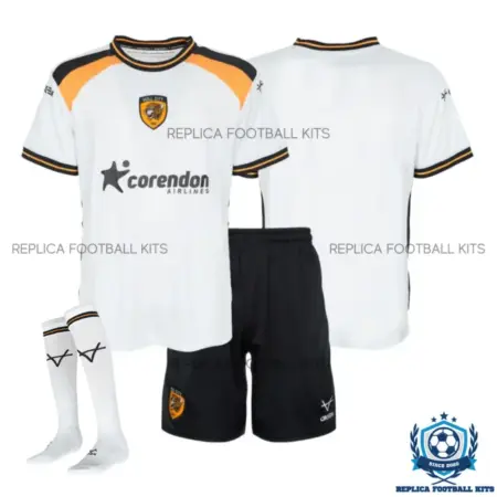Hull City Away Kid Replica Football Kit 2026/27 - overview with socks