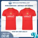 Middlesbrough 2026/27 Full Shirt Gift Set - Home